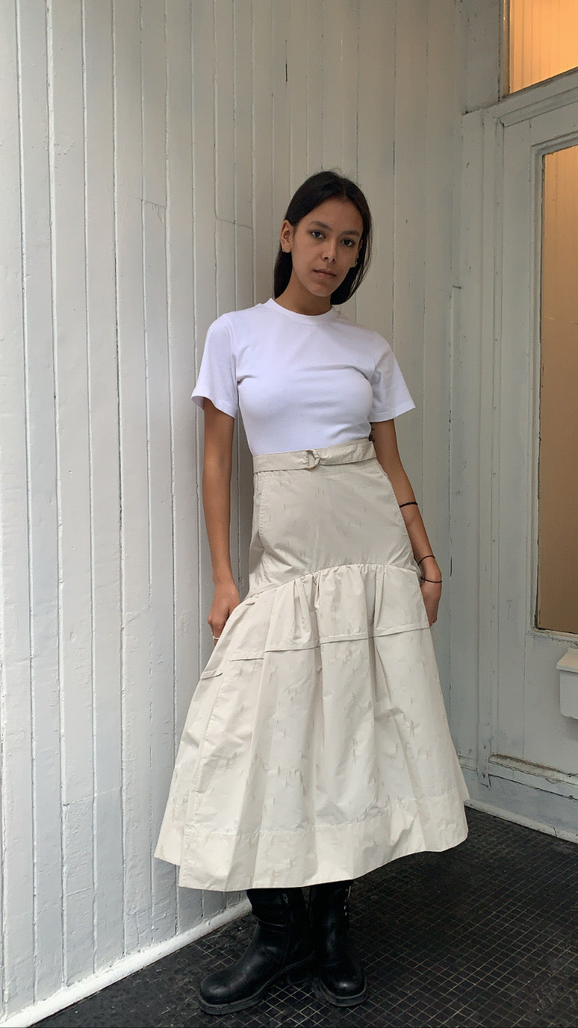 3.1 Phillip Lim Multi-texture T-Shirt Dress With Belt