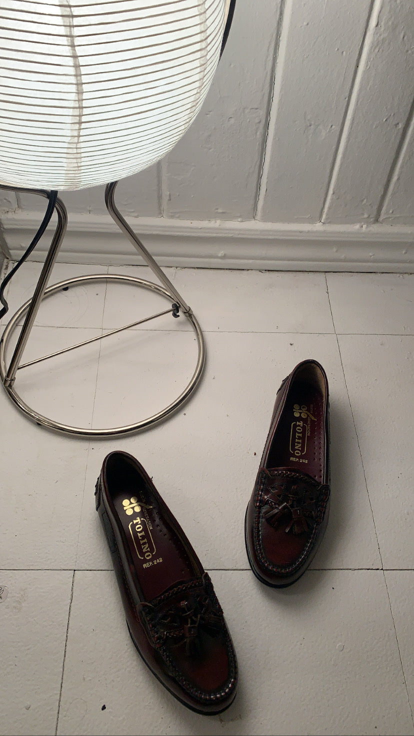 Oxblood Penny Loafers