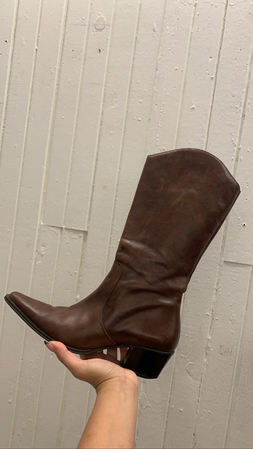 Choco Cowboy Boots