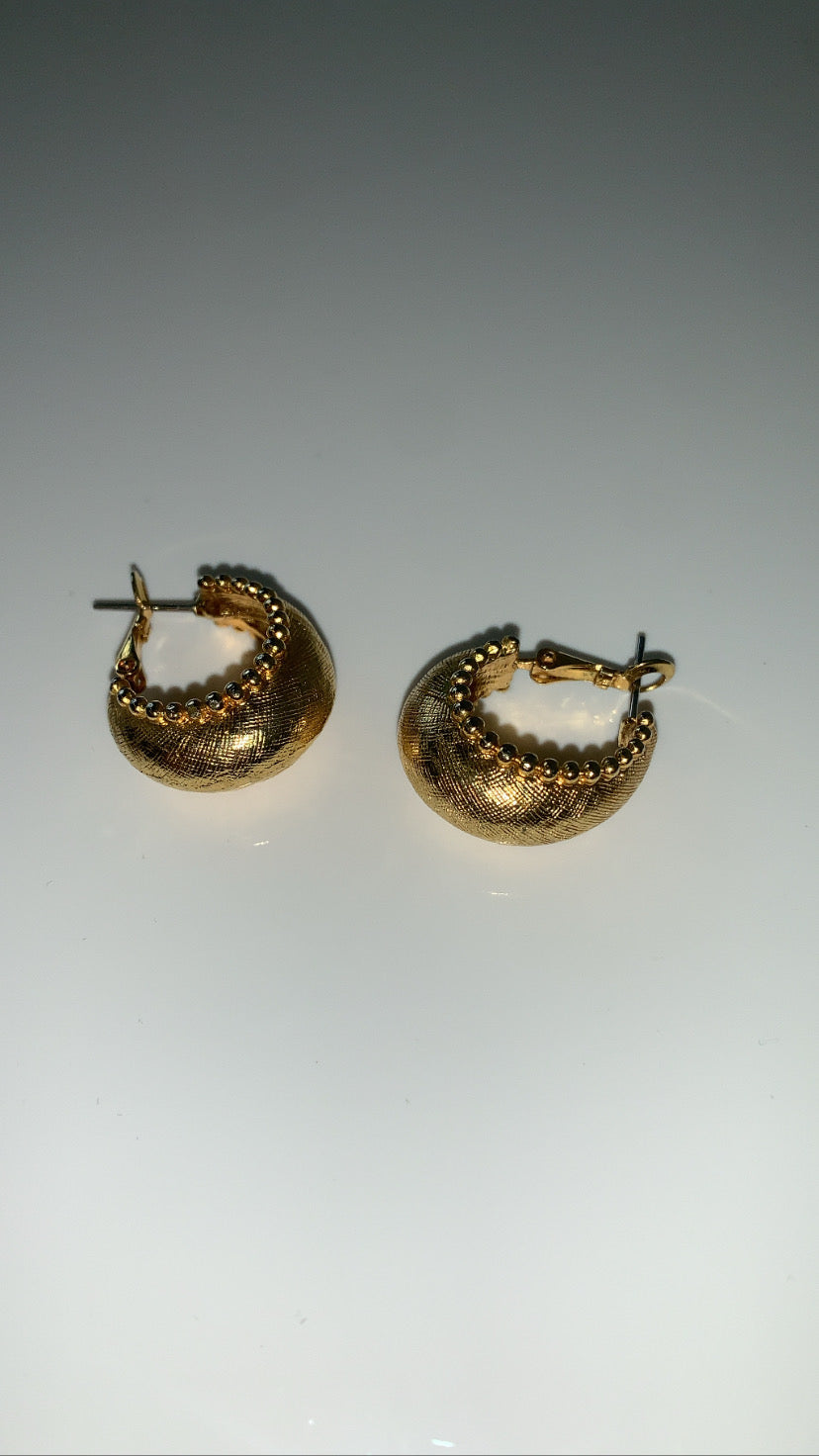 Gold-tone Hoop Earrings