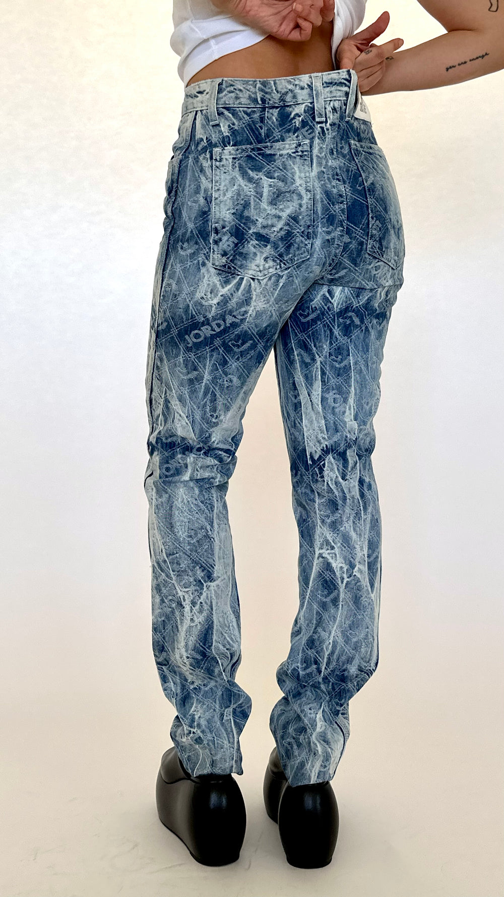 Textured Monogram Jordache Jeans