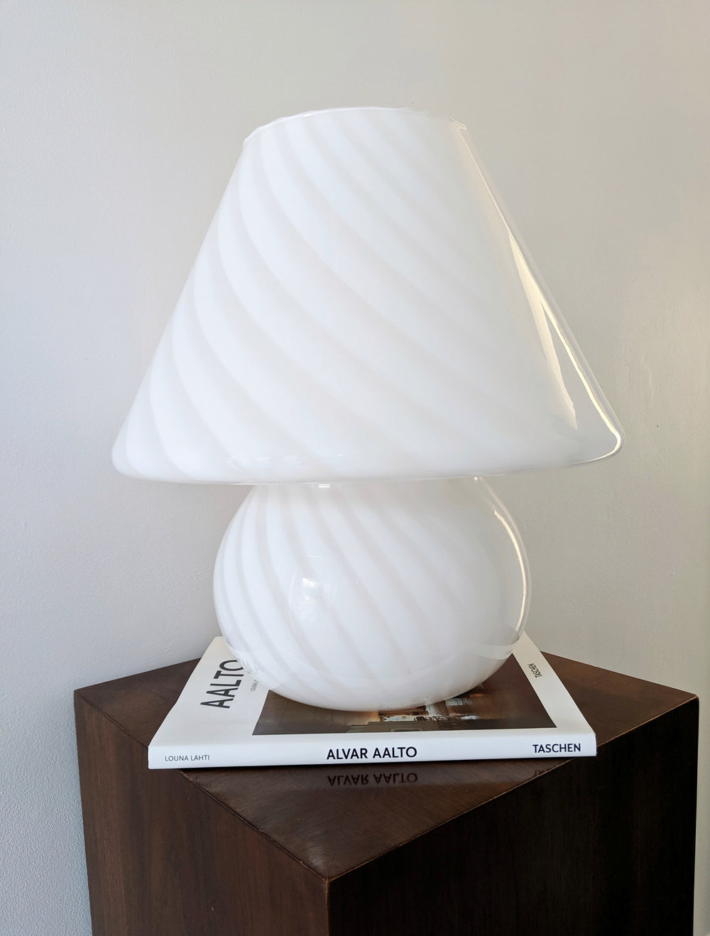 XL 15” Swirly Murano Mushroom Lamp