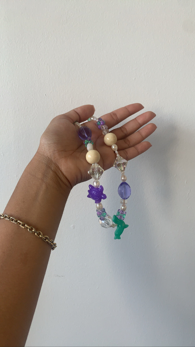 “Under the Sea" Upcycled Necklace