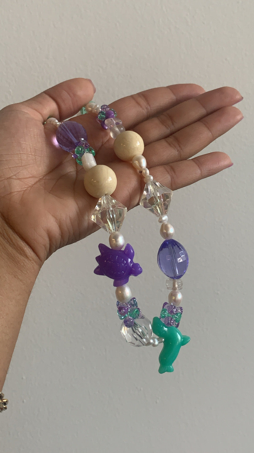 “Under the Sea" Upcycled Necklace